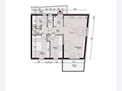 Wohnung provisionsfrei kaufen in 6250 Kundl