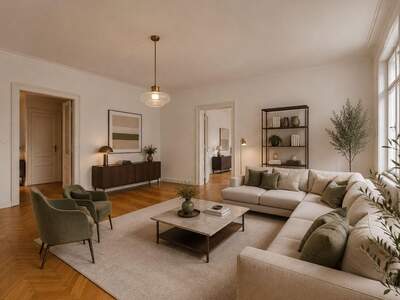 Altbauwohnung mit Balkon mieten in 1030 Wien (Bild 2)