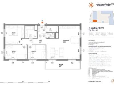 Wohnung mit Balkon mieten in 1220 Wien (Bild 1)