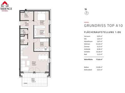 Wohnung mit Balkon kaufen in 5161 Elixhausen