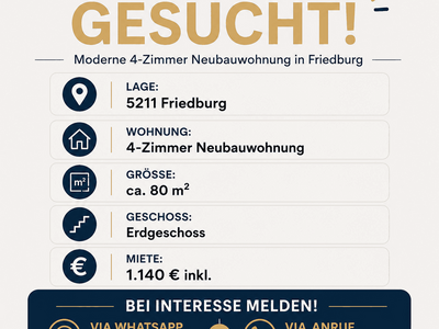 Mietwohnung provisionsfrei in 5211 Friedburg