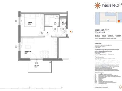 Wohnung mit Balkon mieten in 1220 Wien (Bild 1)