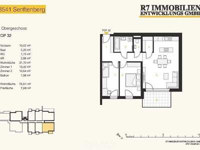 Wohnung mit Balkon kaufen in 3541 Senftenberg (Bild 3)
