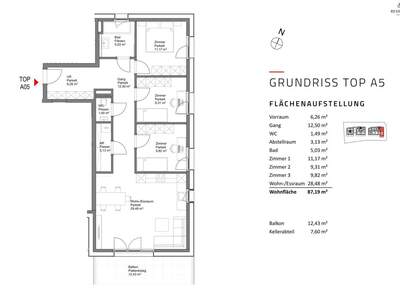 Wohnung mit Balkon kaufen in 5202 Neumarkt (Bild 4)