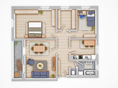 Altbauwohnung mit Balkon kaufen in 6065 Thaur (Bild 1)