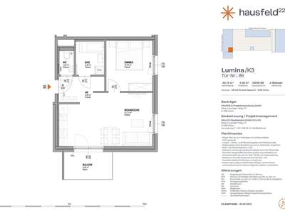Wohnung mit Balkon mieten in 1220 Wien (Bild 1)