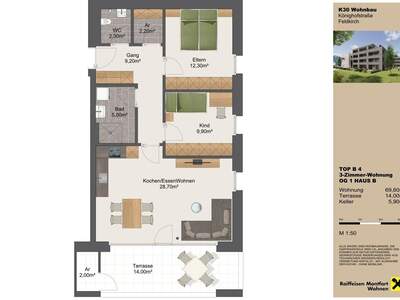 Wohnung mit Balkon mieten in 6800 Feldkirch (Bild 5)