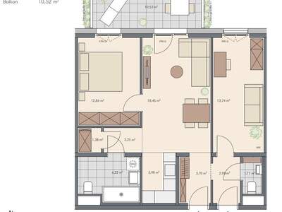 Wohnung mit Balkon kaufen in 1220 Wien (Bild 2)