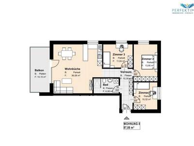 Wohnung mit Balkon kaufen in 6425 Haiming (Bild 3)