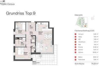 Wohnung mit Balkon kaufen in 5082 Grödig (Bild 3)