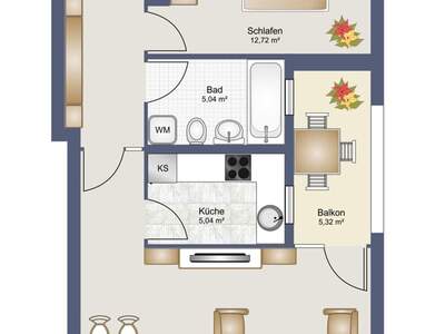 Wohnung mit Balkon kaufen in 6973 Höchst (Bild 2)
