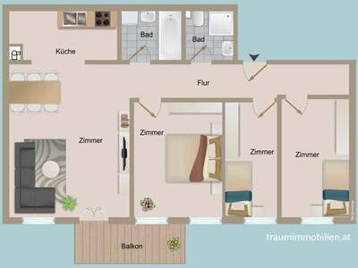 Wohnung mit Balkon mieten in 1170 Wien (Bild 2)