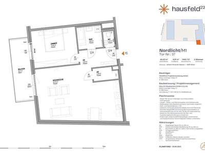 Wohnung mit Balkon mieten in 1220 Wien (Bild 1)
