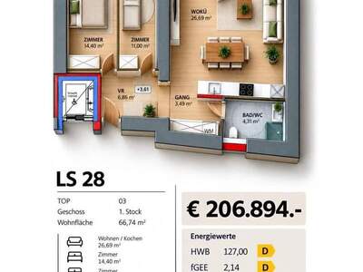 Wohnung kaufen in 5280 Braunau (Bild 1)