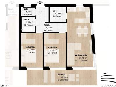 Wohnung mit Balkon kaufen in 6080 Innsbruck (Bild 3)