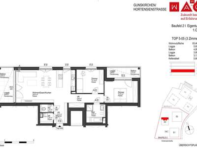 Wohnung mit Balkon kaufen in 4623 Gunskirchen (Bild 4)