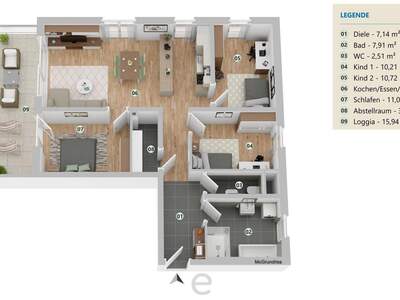 Wohnung kaufen in 4600 Schleißheim