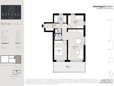 Wohnung mit Balkon kaufen in 9871 Seeboden (Bild 5)
