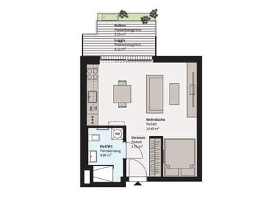 Terrassenwohnung mieten in 1220 Wien