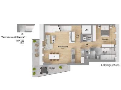 Terrassenwohnung kaufen in 1220 Wien (Bild 1)