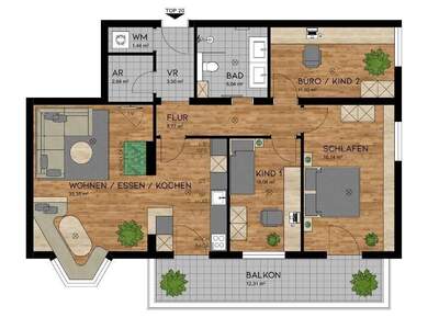 Mietwohnung provisionsfrei in 5723 Uttendorf