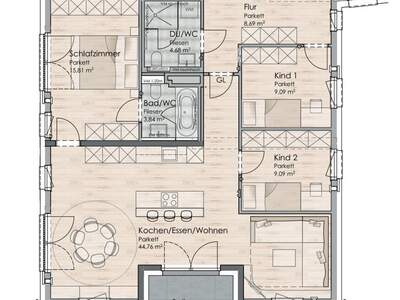 Wohnung mit Balkon kaufen in 83416 Saaldorf (Bild 2)
