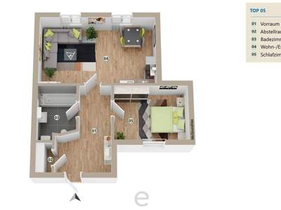 Wohnung mieten in 4072 Alkoven