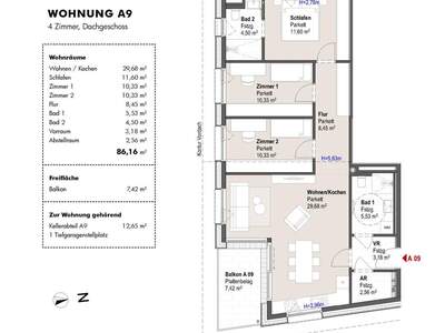 Wohnung mit Balkon kaufen in 5760 Saalfelden (Bild 2)