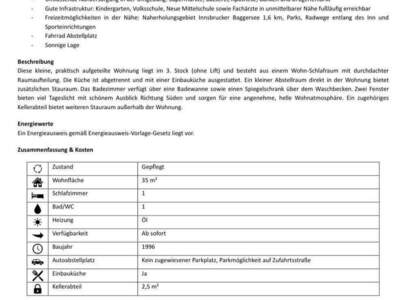 Mietwohnung provisionsfrei in 6020 Innsbruck