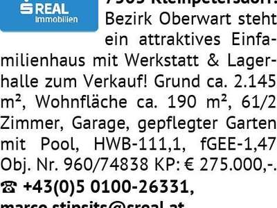 Haus kaufen in 7503 Kleinpetersdorf
