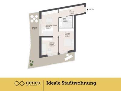 Wohnung mit Balkon mieten in 8020 Graz (Bild 2)