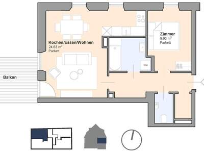 Terrassenwohnung mieten in 8073 Feldkirchen (Bild 1)