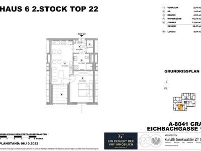 Wohnung mit Balkon mieten in 8041 Graz