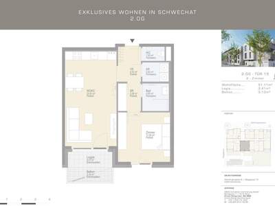 Wohnung mit Balkon mieten in 2320 Schwechat (Bild 2)