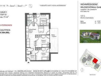 Wohnung mit Balkon kaufen in 6311 Oberau (Bild 3)