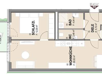 Terrassenwohnung mieten in 8020 Graz (Bild 1)