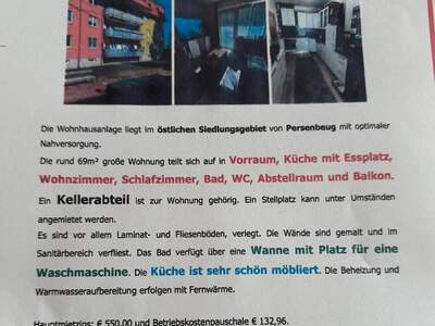 Wohnung provisionsfrei mieten in 3680 Persenbeug