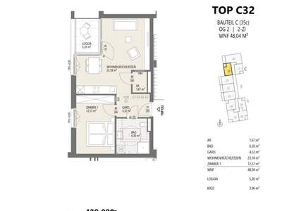 Wohnung mit Balkon kaufen in 6020 Innsbruck (Bild 4)