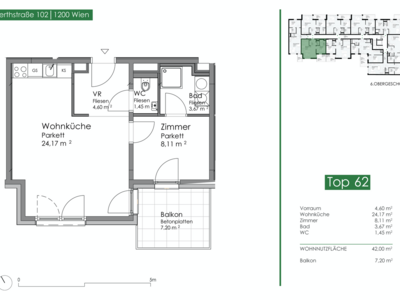 Wohnung mit Balkon mieten in 1200 Wien (Bild 5)