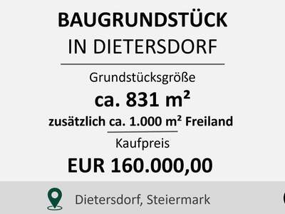 Grundstück kaufen in 8142 Dietersdorf