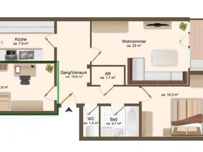 Apartment provisionsfrei mieten in 9900 Lienz