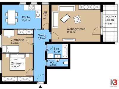 Eigentumswohnung in 5102 Anthering