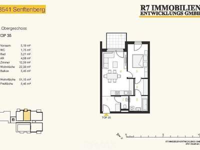 Wohnung mit Balkon kaufen in 3541 Senftenberg (Bild 3)