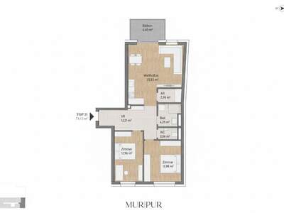 Wohnung mit Balkon kaufen in 8020 Graz (Bild 2)