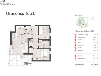 Wohnung mit Balkon kaufen in 5082 Grödig (Bild 2)