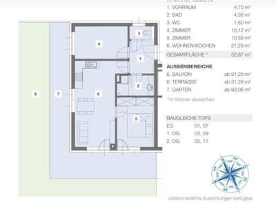 Wohnung mit Balkon kaufen in 9020 Klagenfurt (Bild 3)