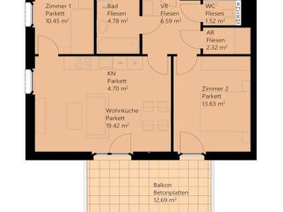 Terrassenwohnung mieten in 1220 Wien