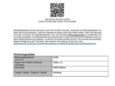 Mietwohnung provisionsfrei in 6408 Pettnau