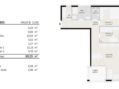 Wohnung mit Balkon kaufen in 6112 Wattens (Bild 3)