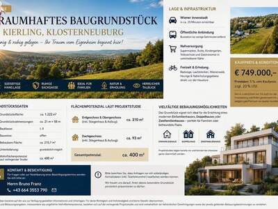 Grundstück kaufen in 3400 Klosterneuburg